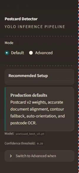 LiPi sidebar in Default mode showing the recommended production settings
